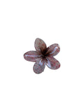 Hair Clip Pink Grey Flower