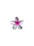 Hair Clip White Pink Flower