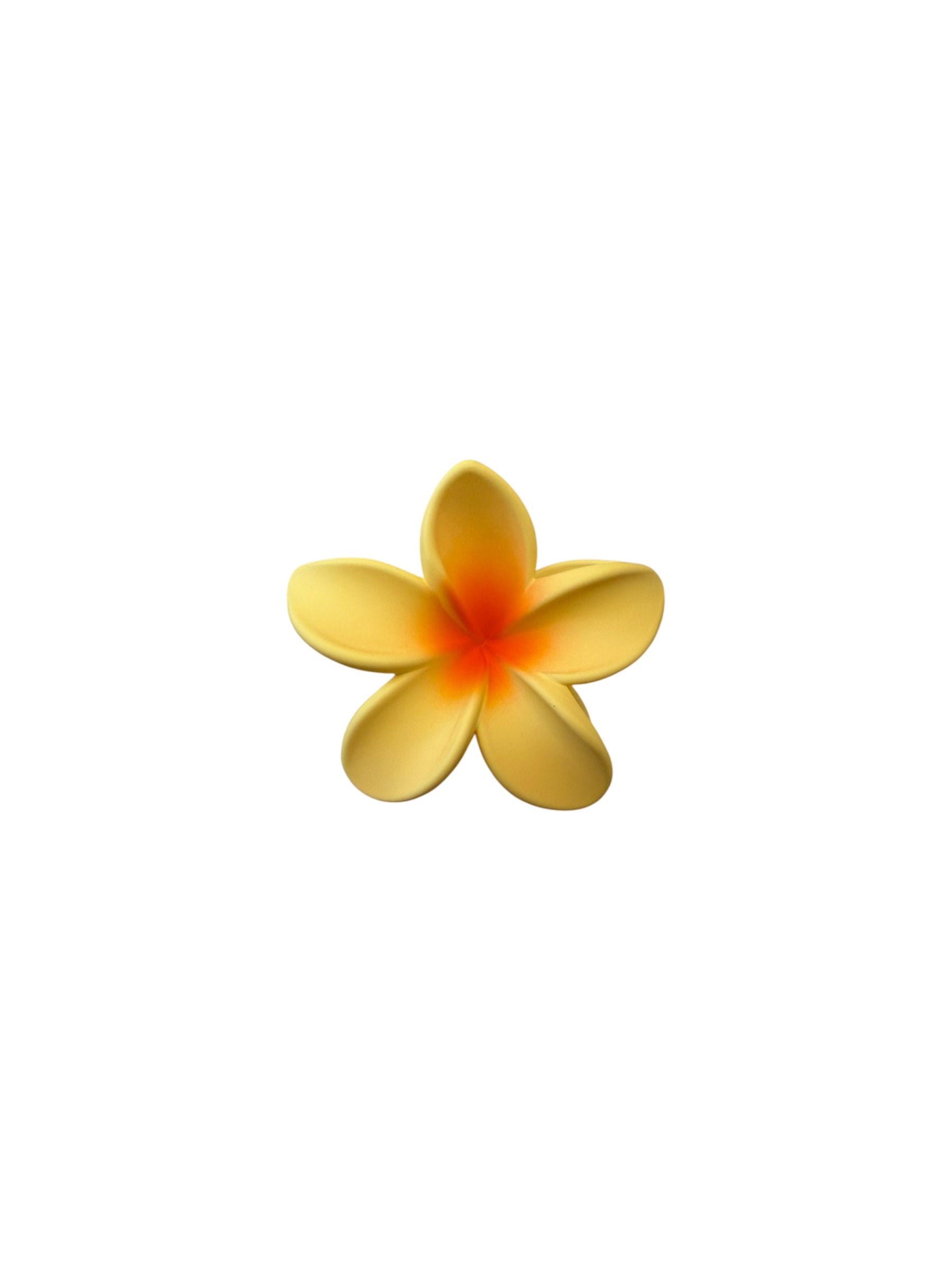 Hair Clip Yellow Orange Flower