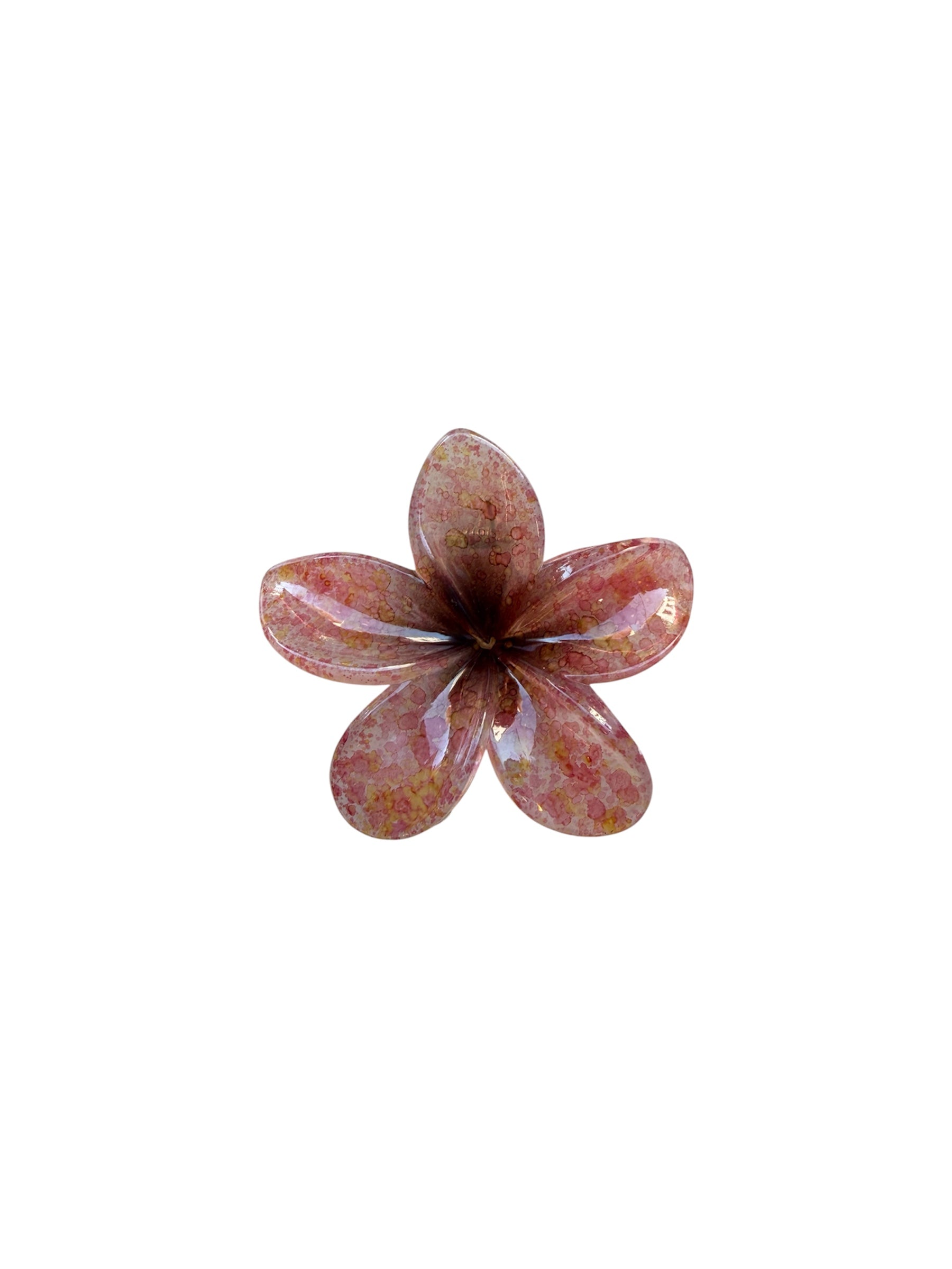 Hair Clip Orange Flower