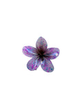 Hair Clip Pink Blue Flower