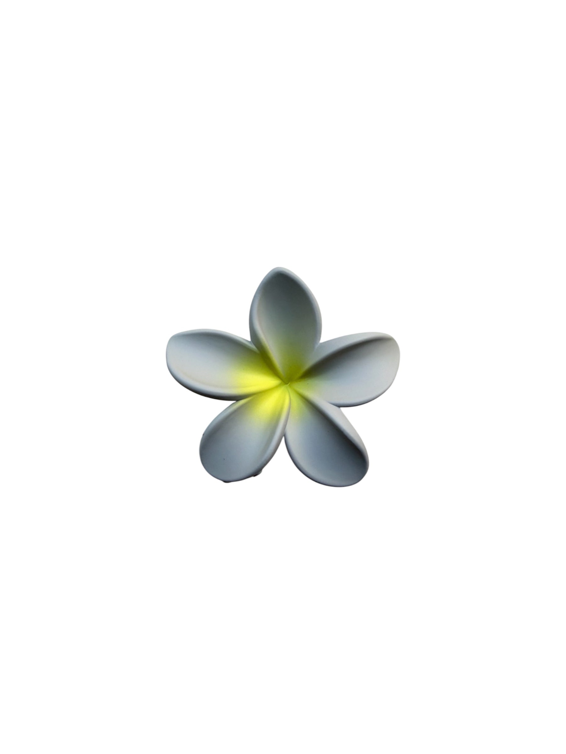 Hair Clip Grey Yellow Flower
