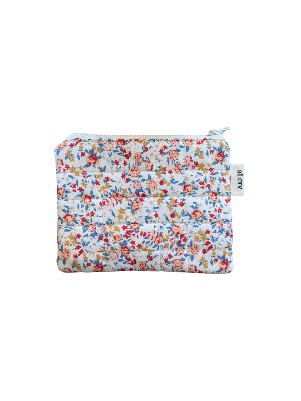 Medium Pouch Quilted Flowers