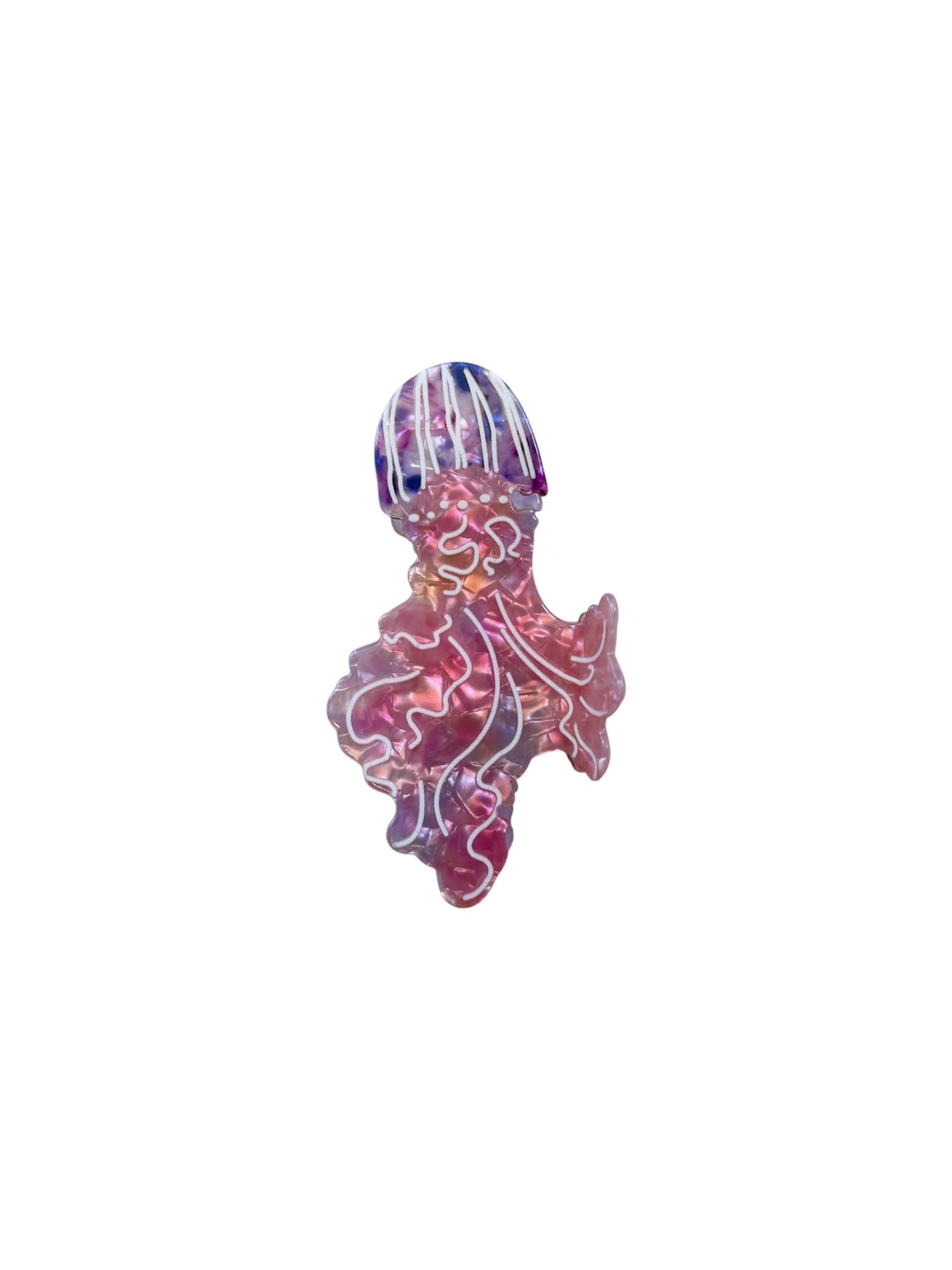Hair Clip Jellyfish Pink
