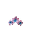 Hair Clip Lilac Blue Flowers