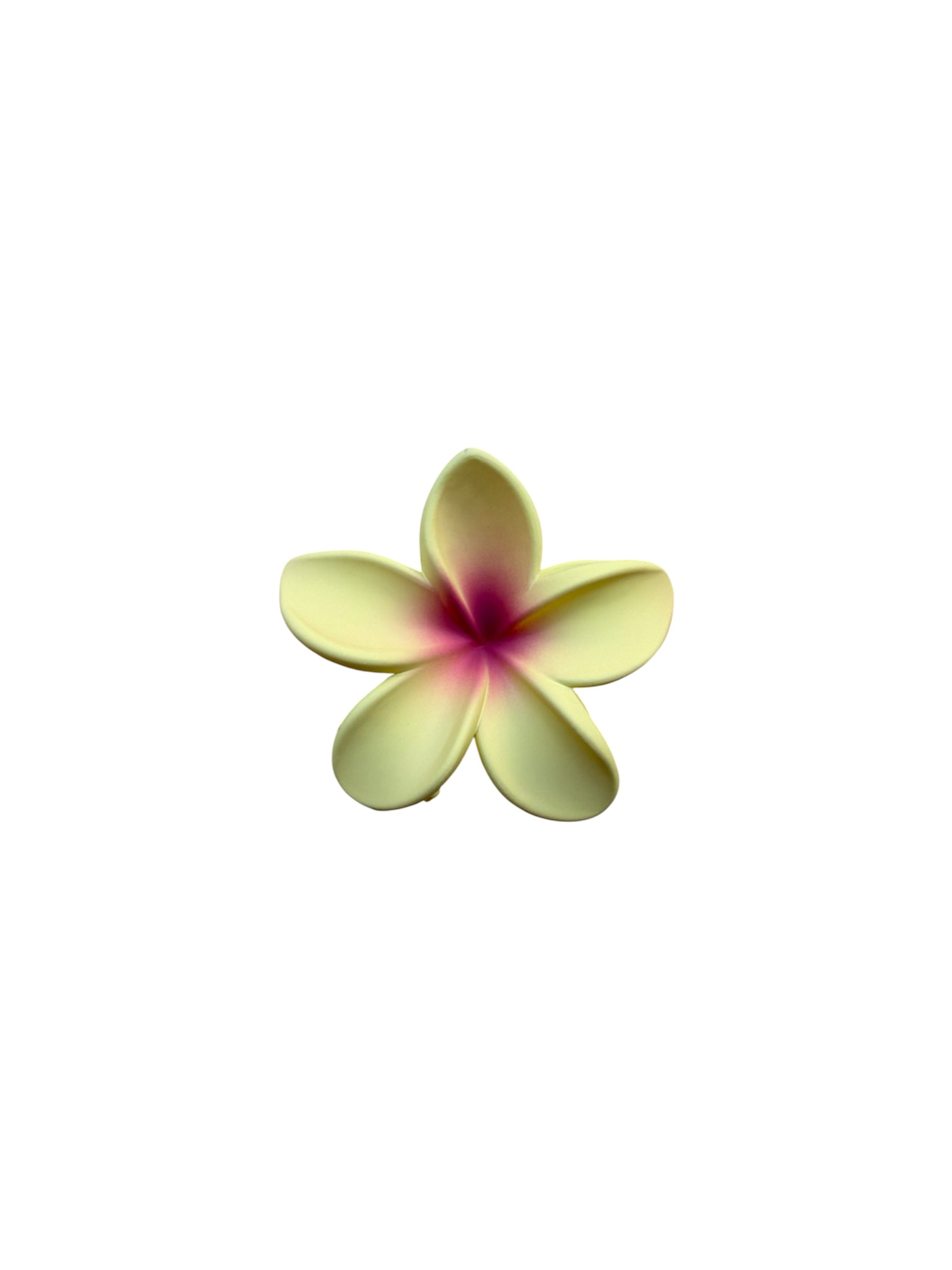 Hair Clip Yellow Pink Flower