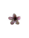 Hair Clip Pink Green Flower