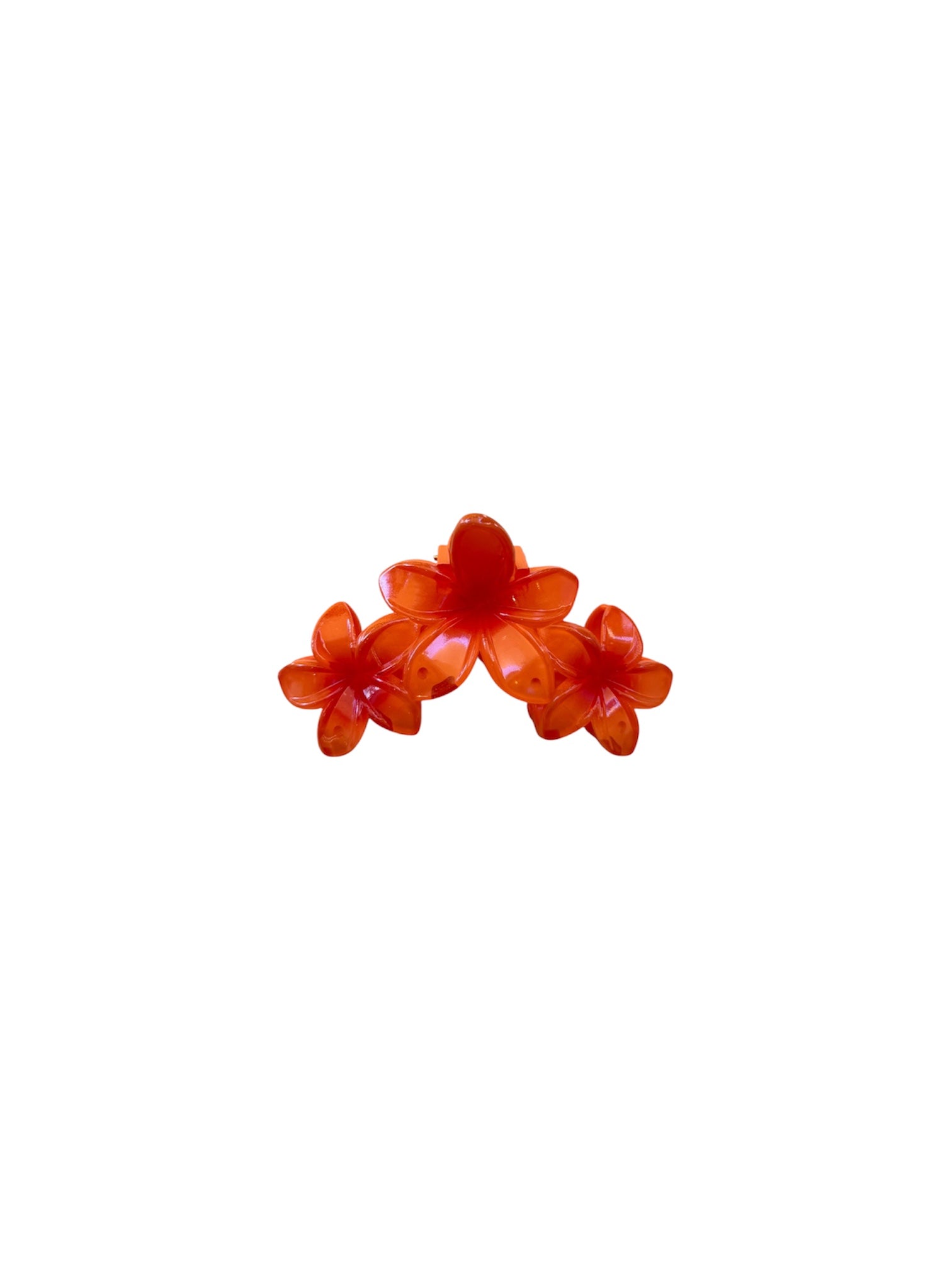 Hair Clip Orange Flowers