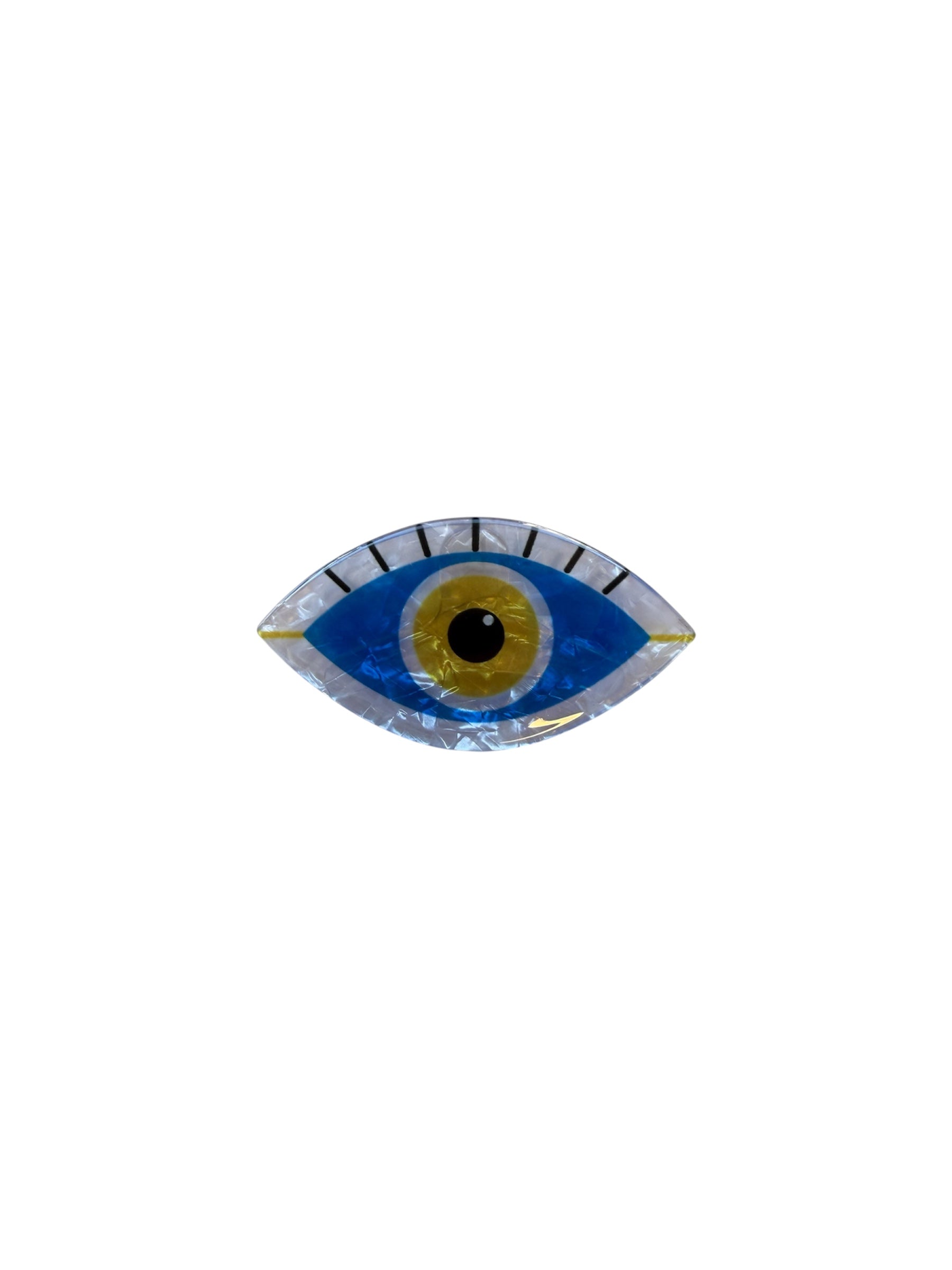 Hair Clip Yellow Eye