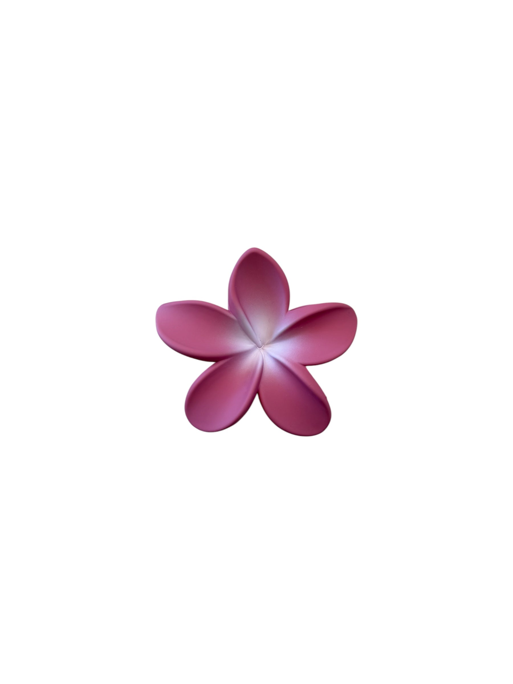 Hair Clip Pink White Flower