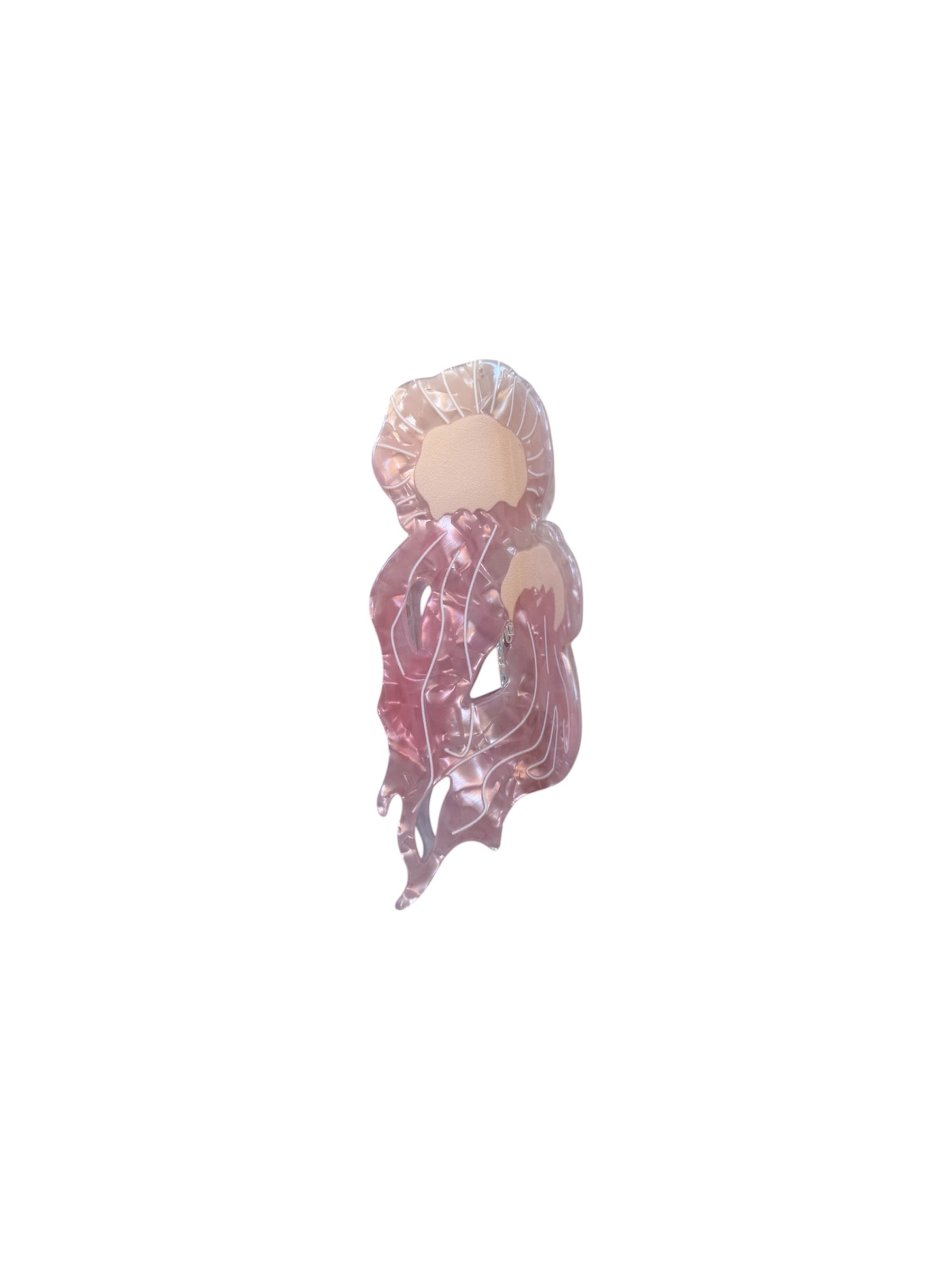 Hair Clip Jellyfish Light Pink