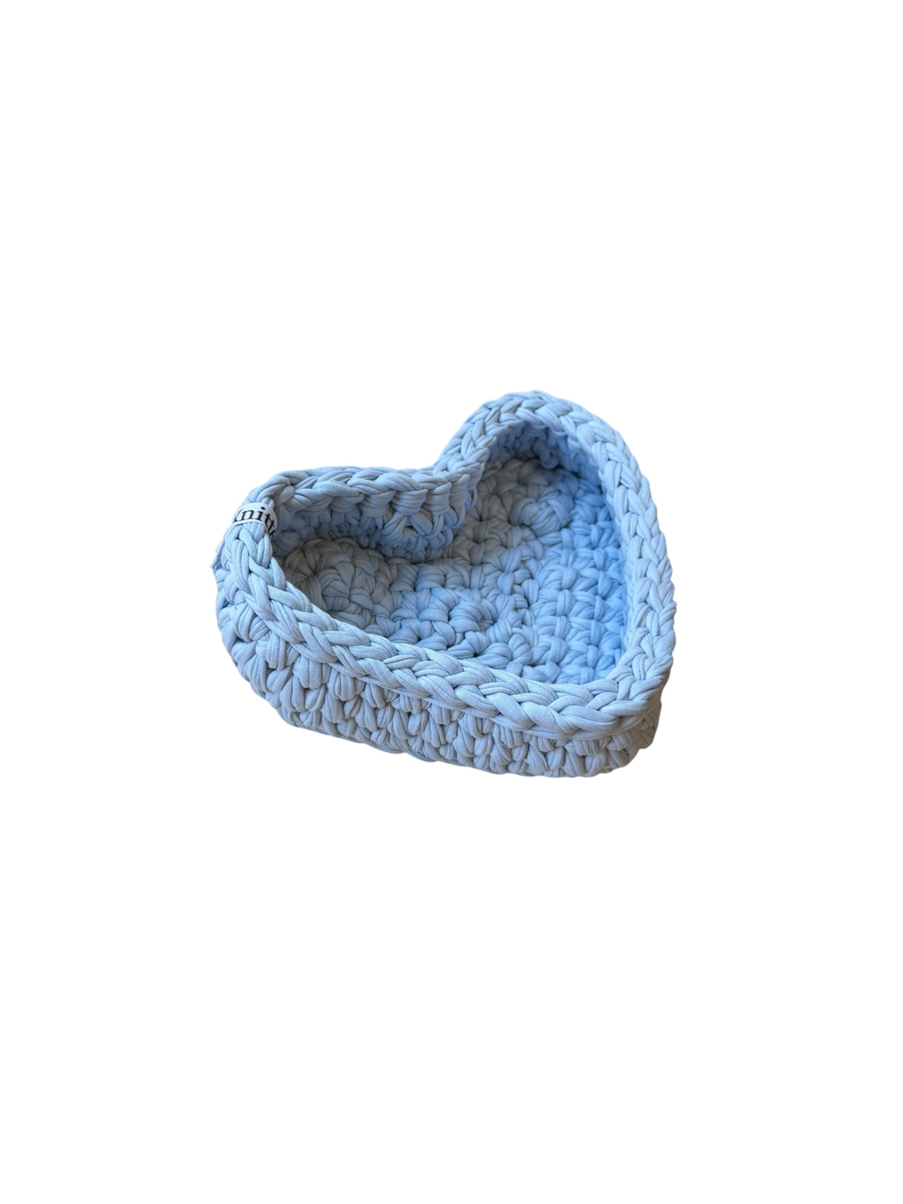 Heart Basket Light Blue