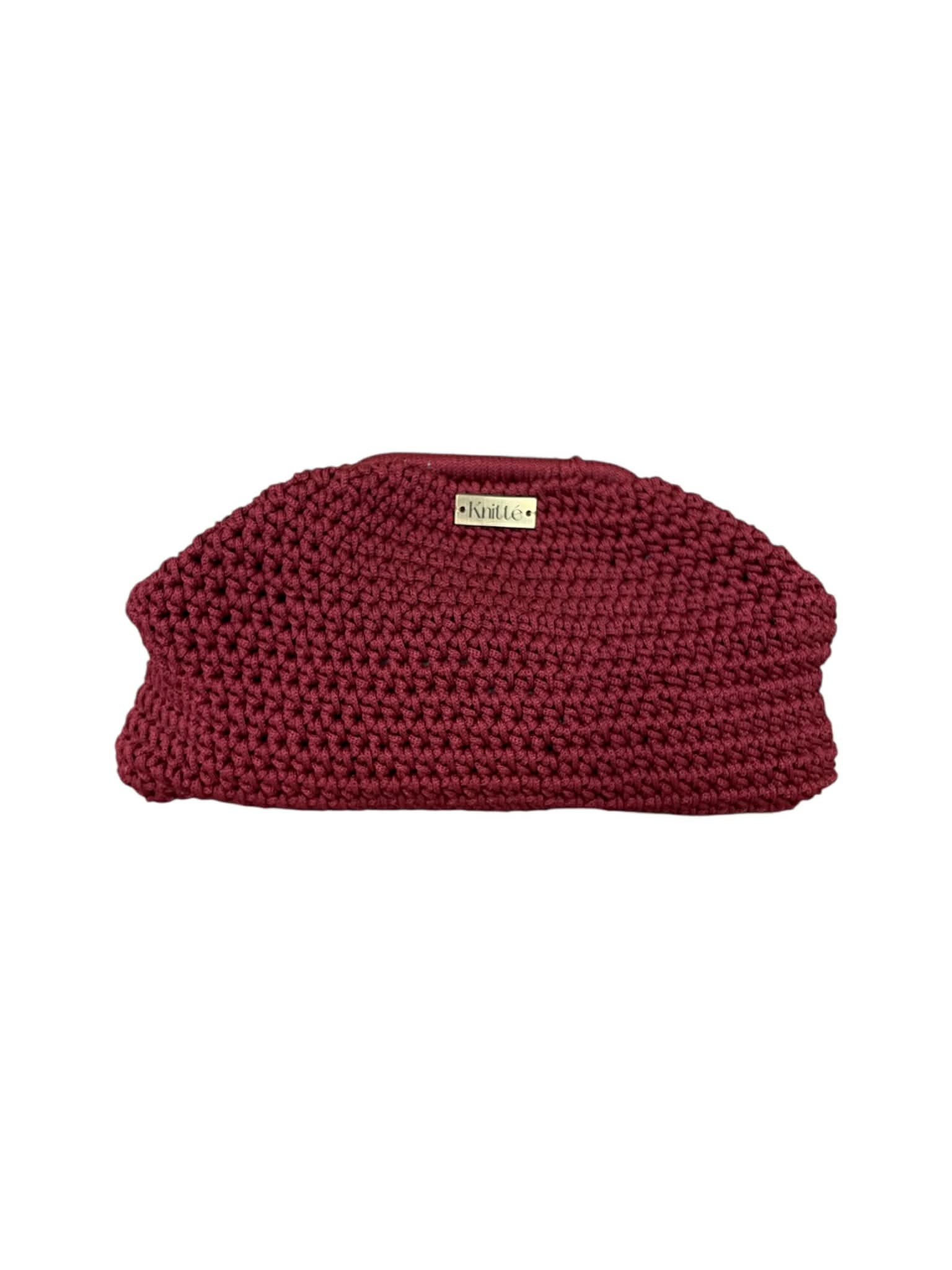Knitted Bag Μπορντό
