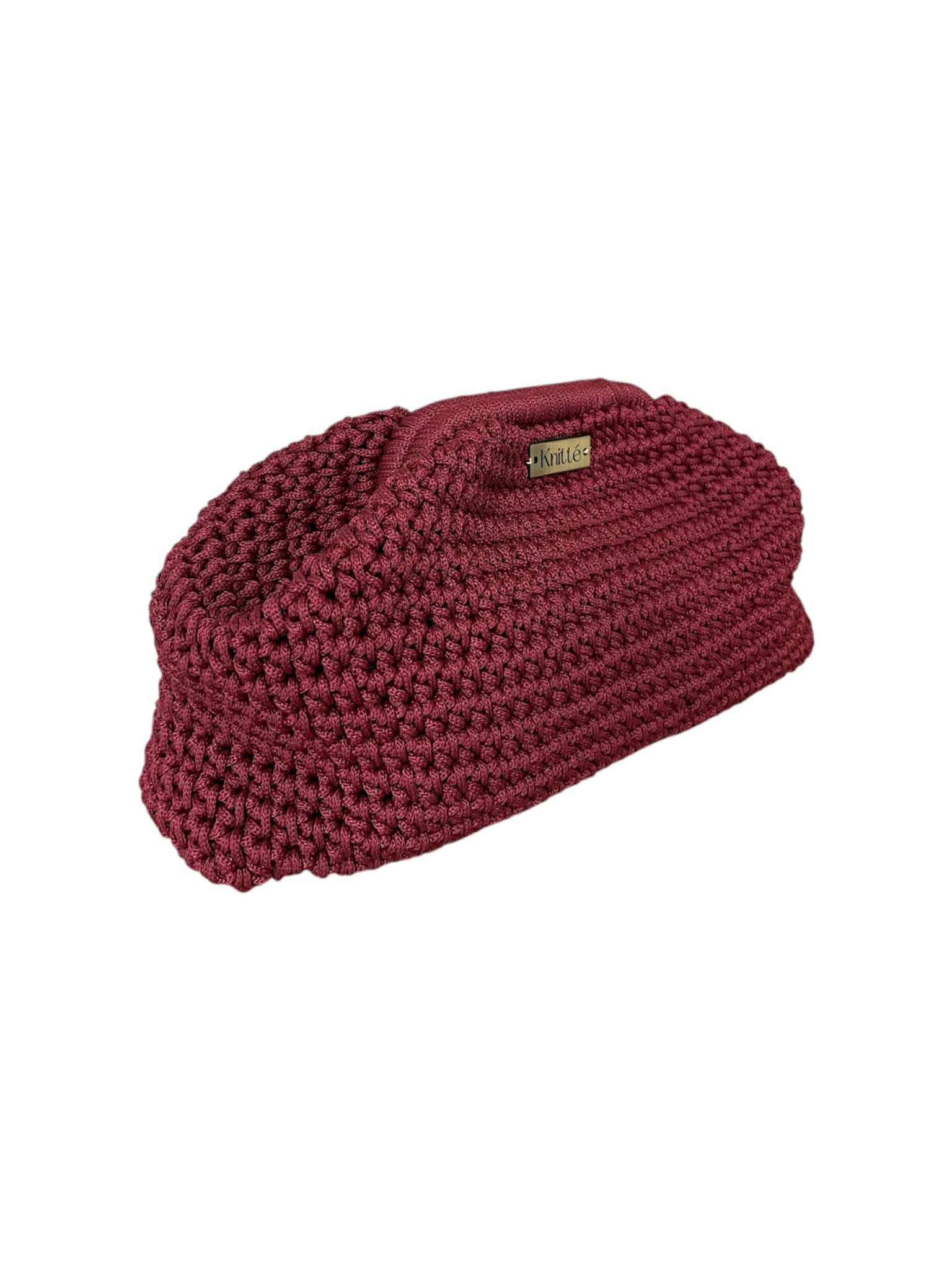 Knitted Bag Μπορντό